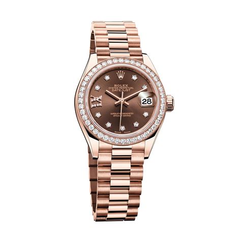 rolex datejust 28mm rose gold.